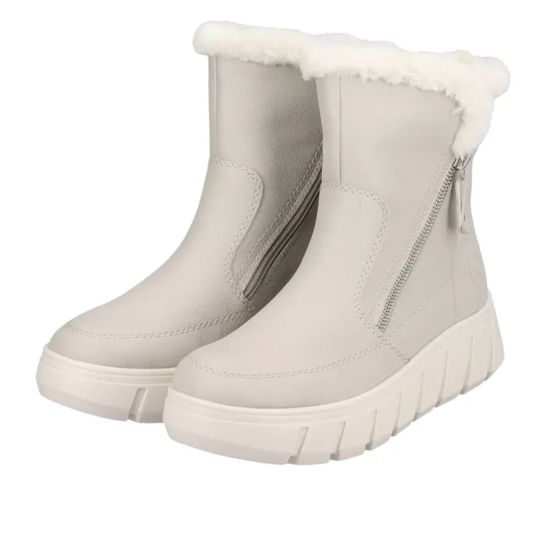 BOTKI RIEKER Y3581/60 BEIGE - obrazek 3