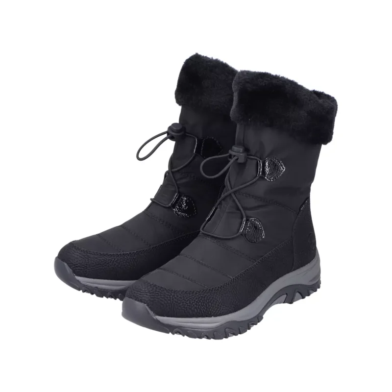 BOTKI RIEKER M9683/00 SCHWARZ - obrazek 4