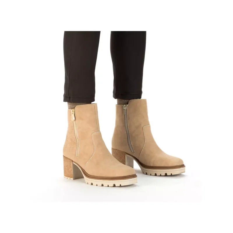 BOTKI RIEKER Y9060/60 BEIGE - obrazek 3