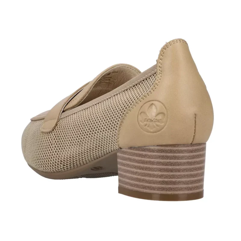 MOKASYNY RIEKER 49250/62 BEIGE - obrazek 8