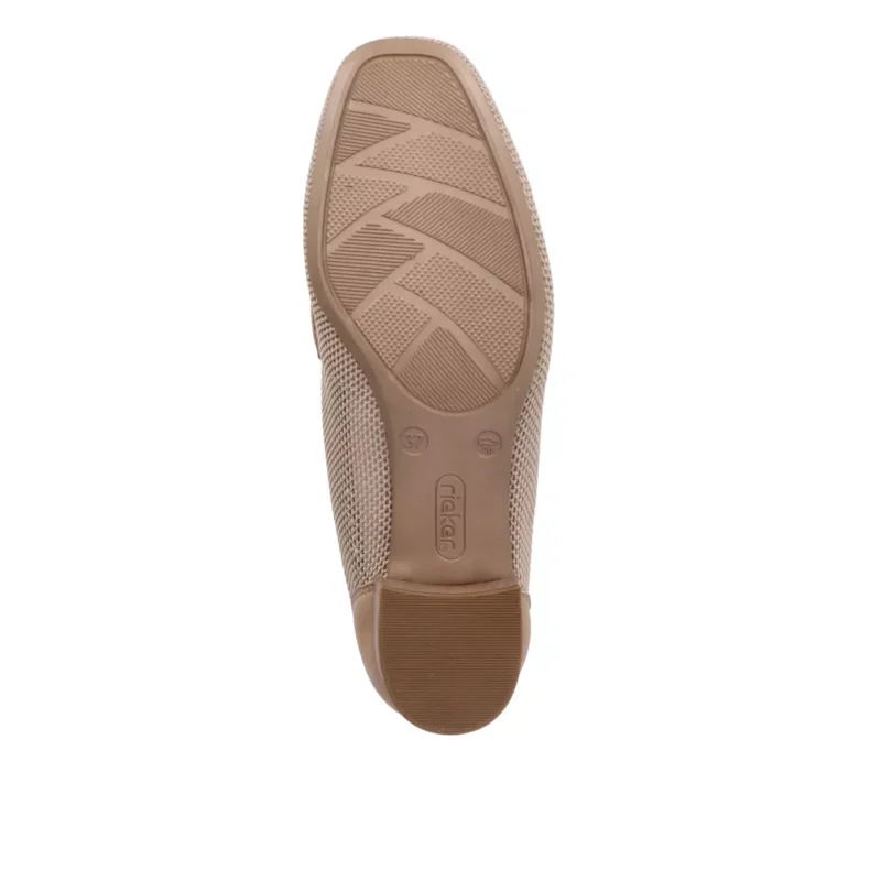 MOKASYNY RIEKER 49250/62 BEIGE - obrazek 4