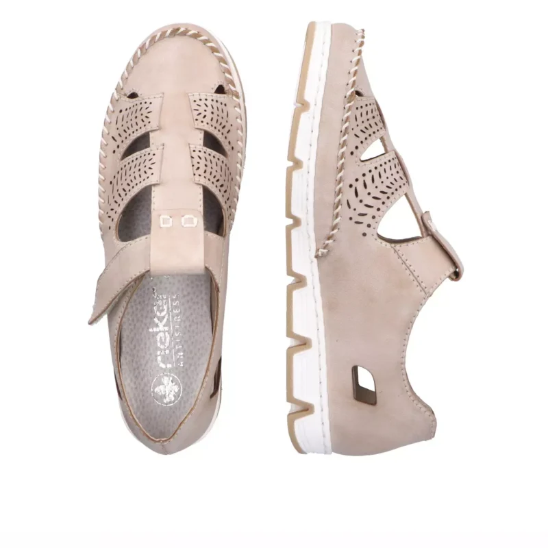 PÓŁBUTY RIEKER 49958/61 BEIGE - obrazek 3