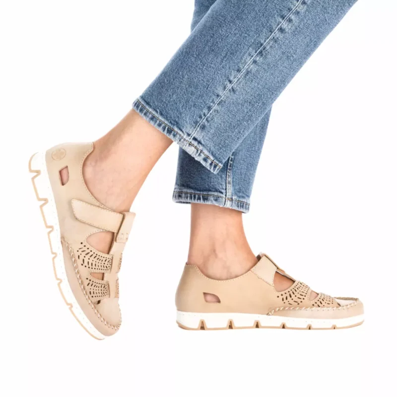PÓŁBUTY RIEKER 49958/61 BEIGE - obrazek 2
