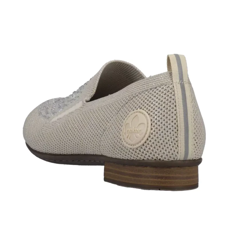 MOKASYNY RIEKER 51989/64 BEIGE - obrazek 8