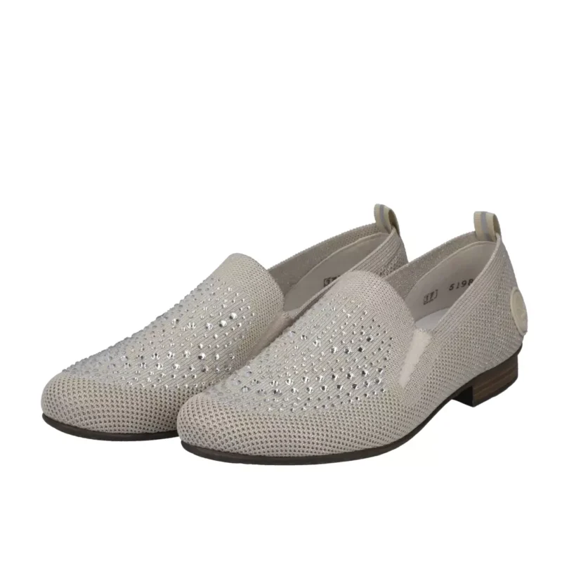 MOKASYNY RIEKER 51989/64 BEIGE - obrazek 3