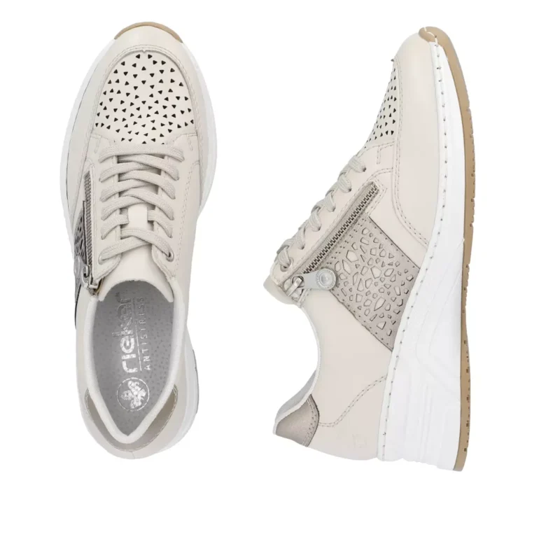 PÓŁBUTY RIEKER N4344/60 BEIGE - obrazek 2