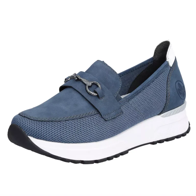 MOKASYNY RIEKER N7455/14 BLAU - obrazek 11