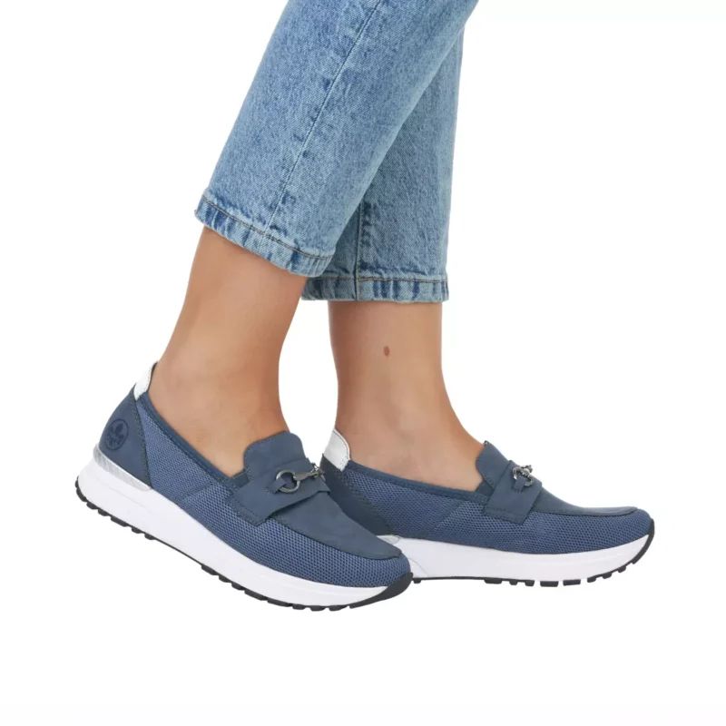 MOKASYNY RIEKER N7455/14 BLAU - obrazek 2