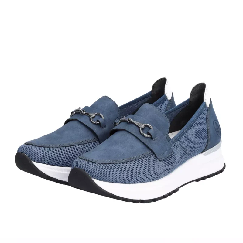 MOKASYNY RIEKER N7455/14 BLAU - obrazek 4