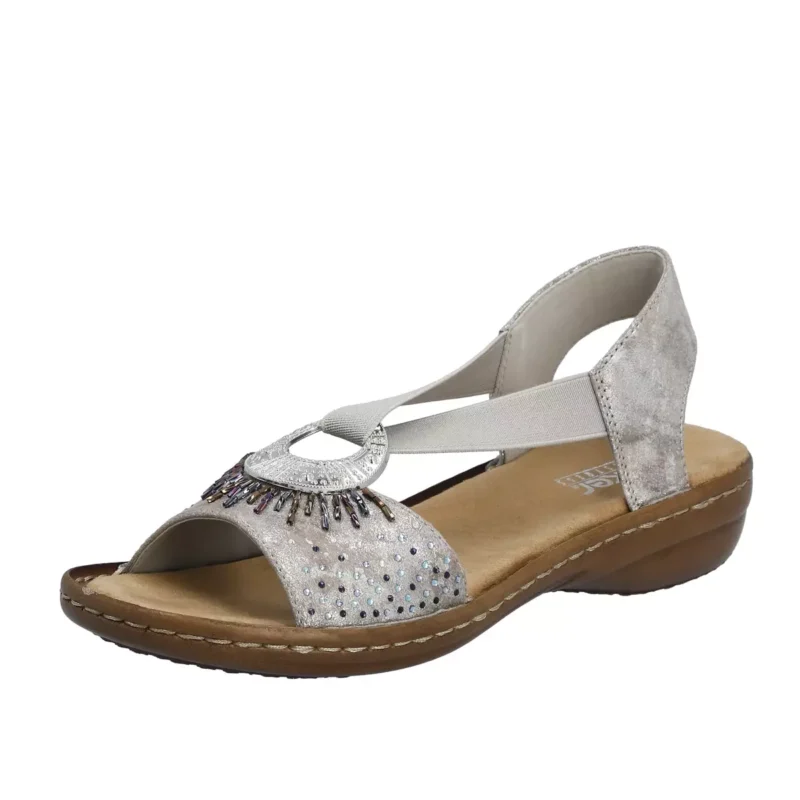 SANDAŁY RIEKER 60880/90 METALLIC - obrazek 10