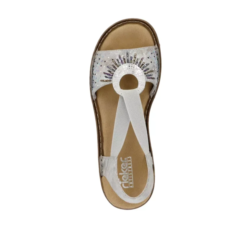 SANDAŁY RIEKER 60880/90 METALLIC - obrazek 7