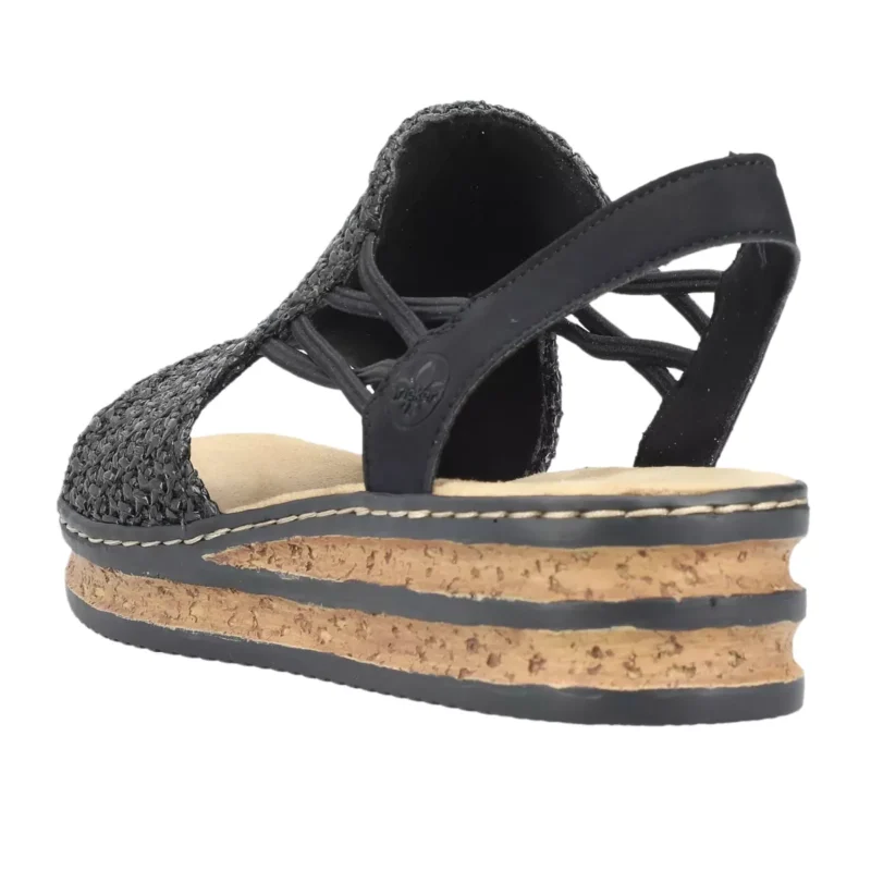 SANDAŁY RIEKER 62941/00 SCHWARZ - obrazek 8