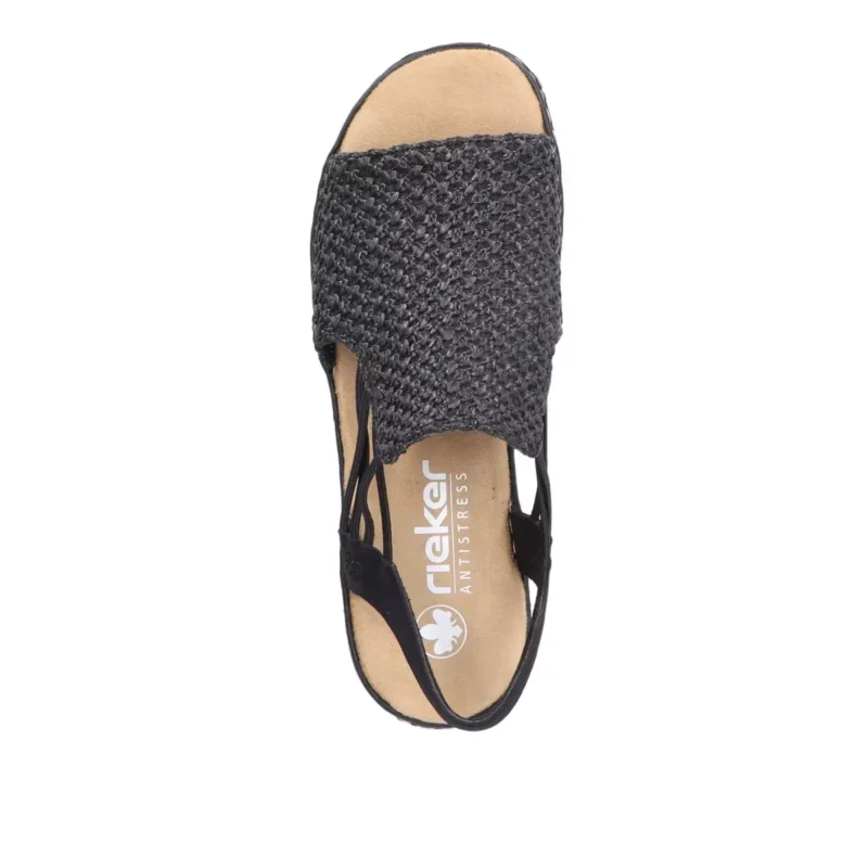 SANDAŁY RIEKER 62941/00 SCHWARZ - obrazek 7