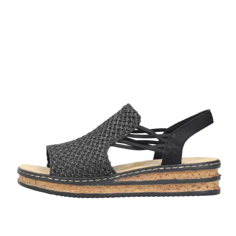 SANDAŁY RIEKER 62941/00 SCHWARZ - obrazek 6