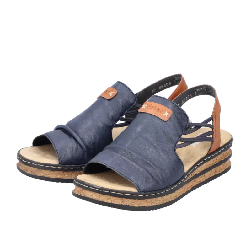 SANDAŁY RIEKER 62962/14 BLAU - obrazek 3