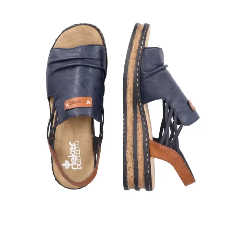 SANDAŁY RIEKER 62962/14 BLAU - obrazek 2