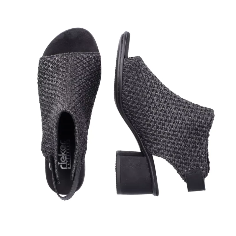 SANDAŁY RIEKER 64670/00 SCHWARZ - obrazek 2