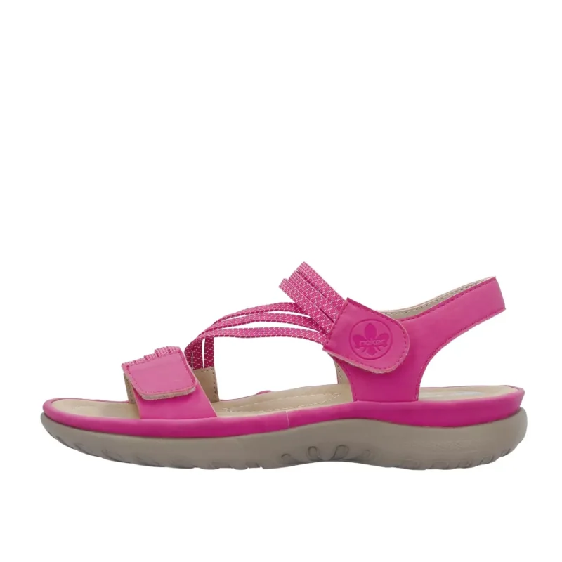 SANDAŁY RIEKER 64870/31 ROSA - obrazek 6
