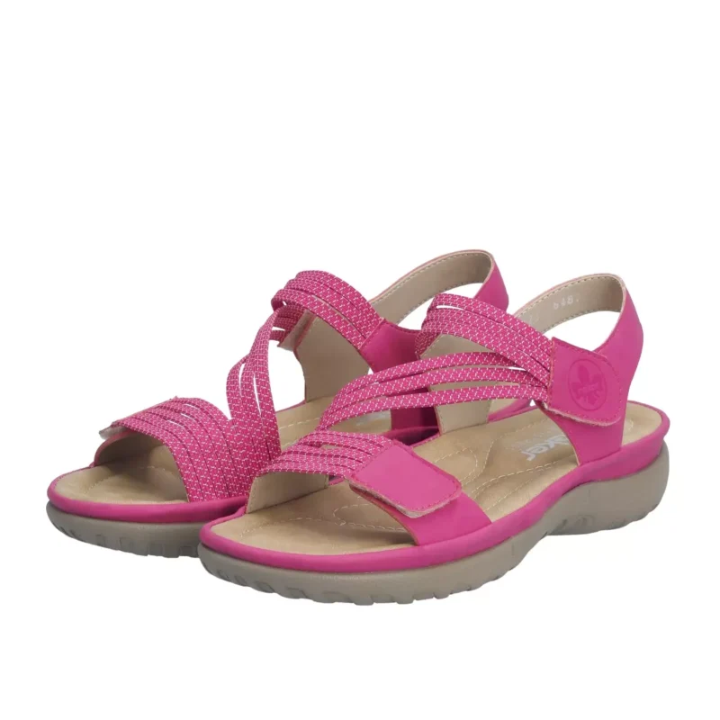 SANDAŁY RIEKER 64870/31 ROSA - obrazek 3