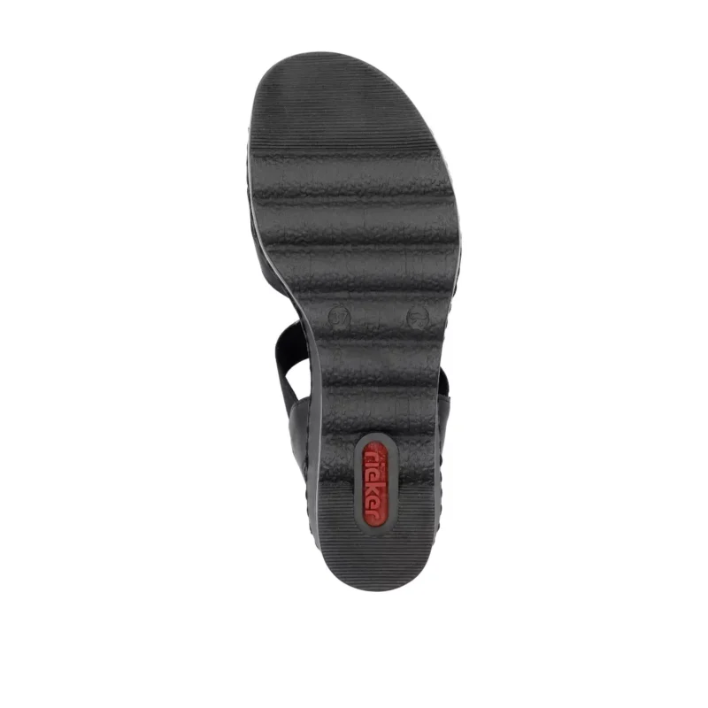 SANDAŁY RIEKER 67498/00 SCHWARZ - obrazek 4