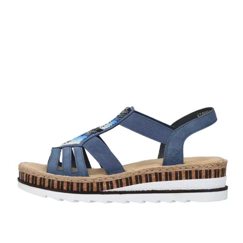 SANDAŁY RIEKER V7909/12 BLAU - obrazek 6