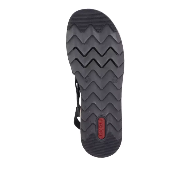 SANDAŁY RIEKER V7972/00 SCHWARZ - obrazek 4