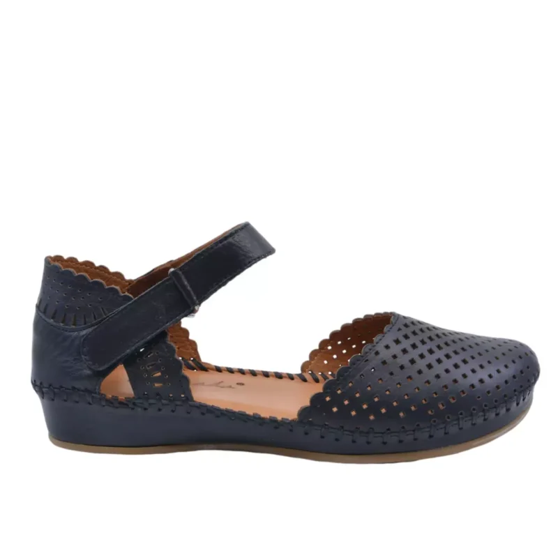 SANDAŁY LA STRADA 467.799 BLACK - obrazek 5
