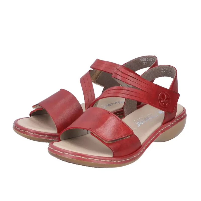 SANDAŁY RIEKER 65964/35 ROT - obrazek 3