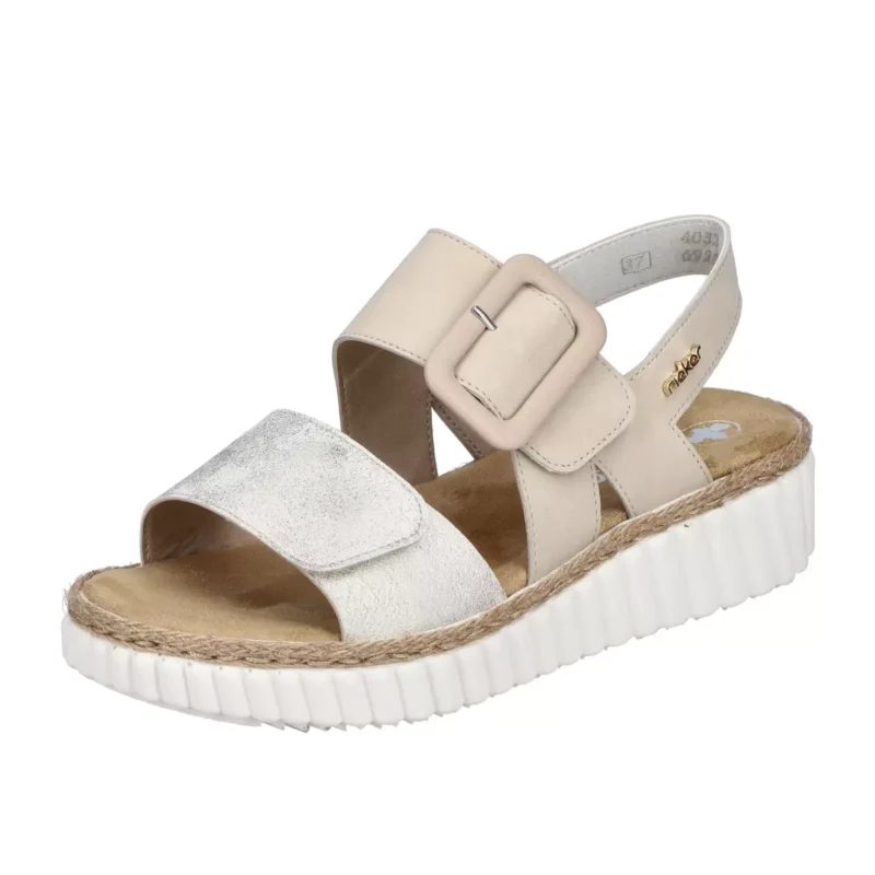 SANDAŁY RIEKER 69260/60 BEIGE - obrazek 10