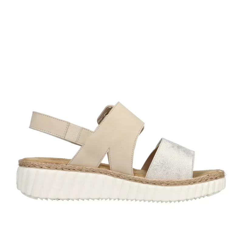 SANDAŁY RIEKER 69260/60 BEIGE - obrazek 9