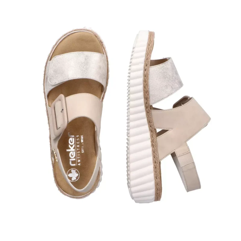 SANDAŁY RIEKER 69260/60 BEIGE - obrazek 2