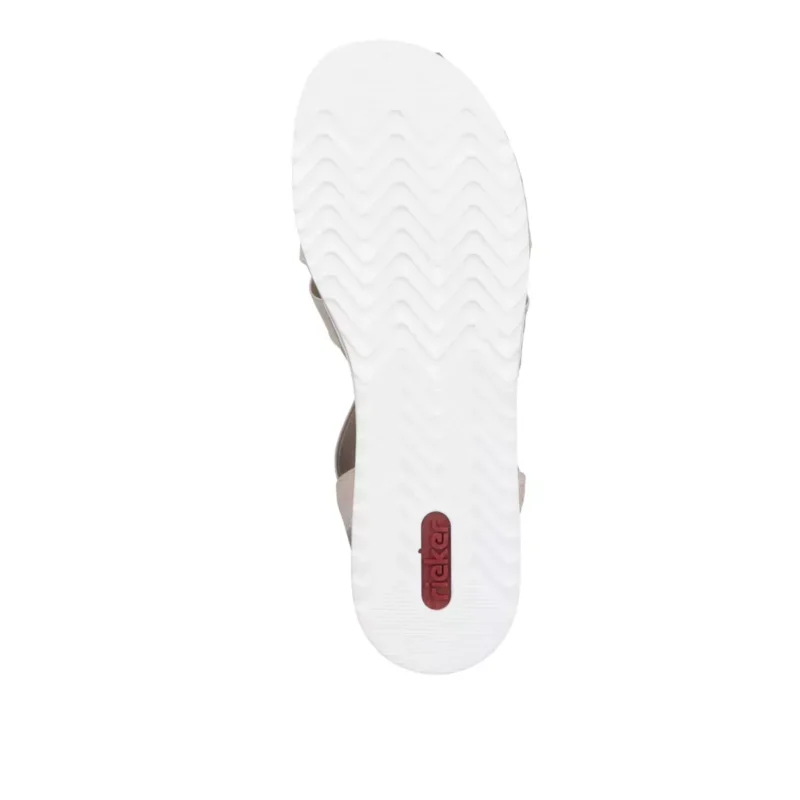 SANDAŁY RIEKER V0649/62 BEIGE - obrazek 4