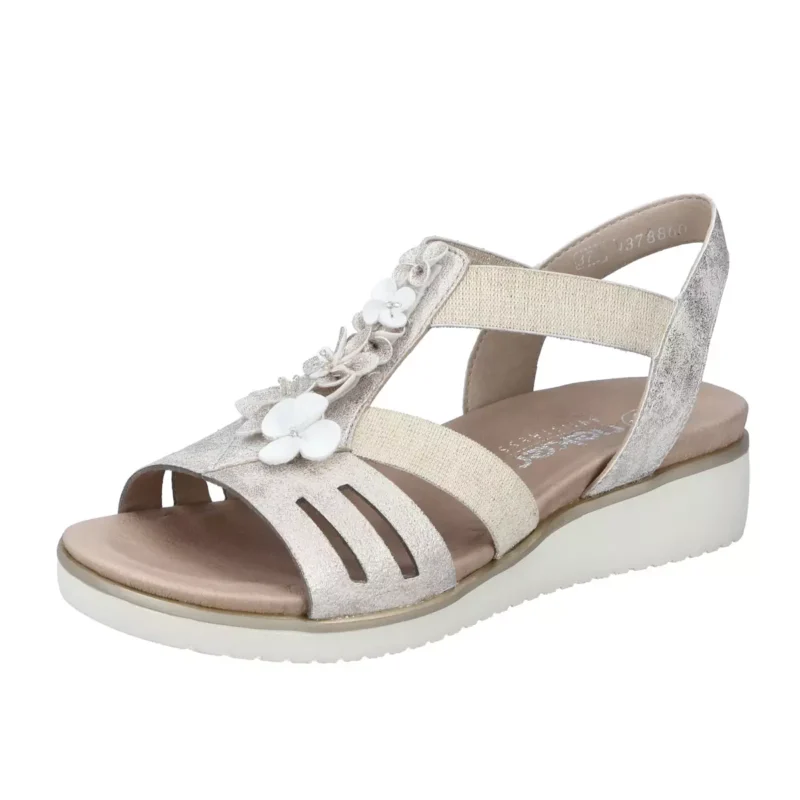 SANDAŁY RIEKER V3788/60 BEIGE - obrazek 10