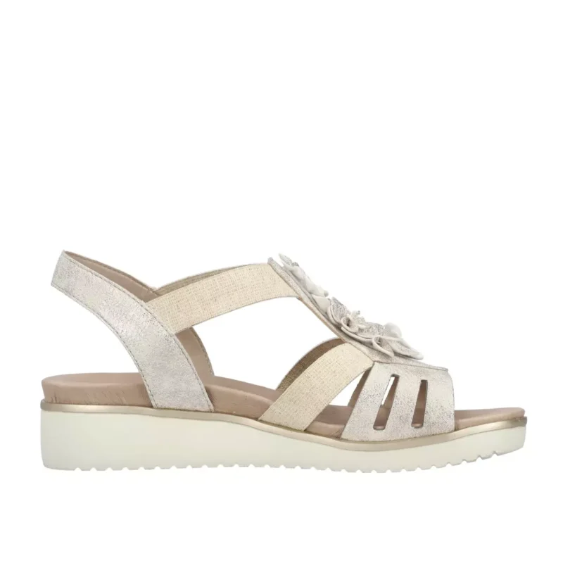 SANDAŁY RIEKER V3788/60 BEIGE - obrazek 9