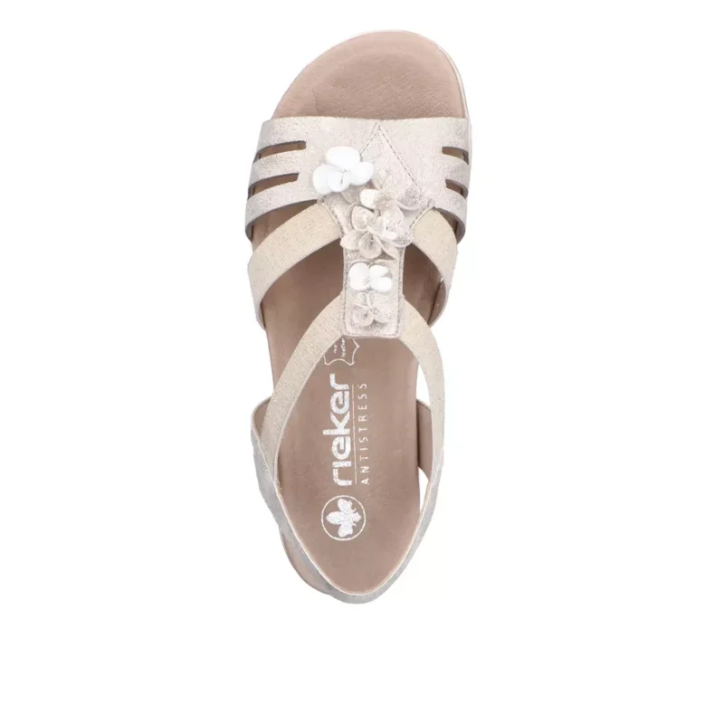 SANDAŁY RIEKER V3788/60 BEIGE - obrazek 7