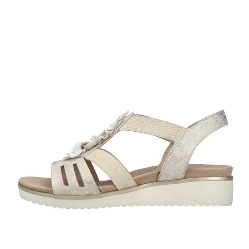 SANDAŁY RIEKER V3788/60 BEIGE - obrazek 6