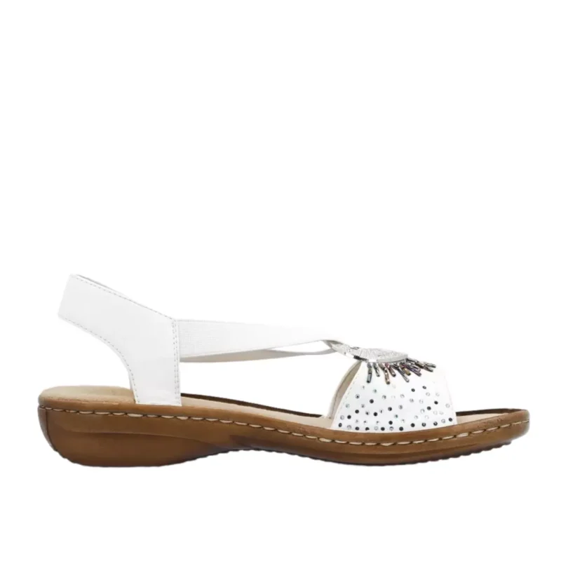 SANDAŁY RIEKER 60880/80 WEISS - obrazek 7