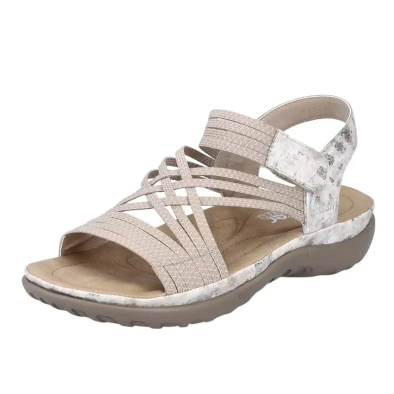 SANDAŁY RIEKER 64888/60 BEIGE - obrazek 10