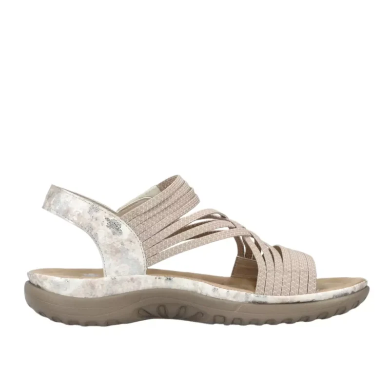 SANDAŁY RIEKER 64888/60 BEIGE - obrazek 8