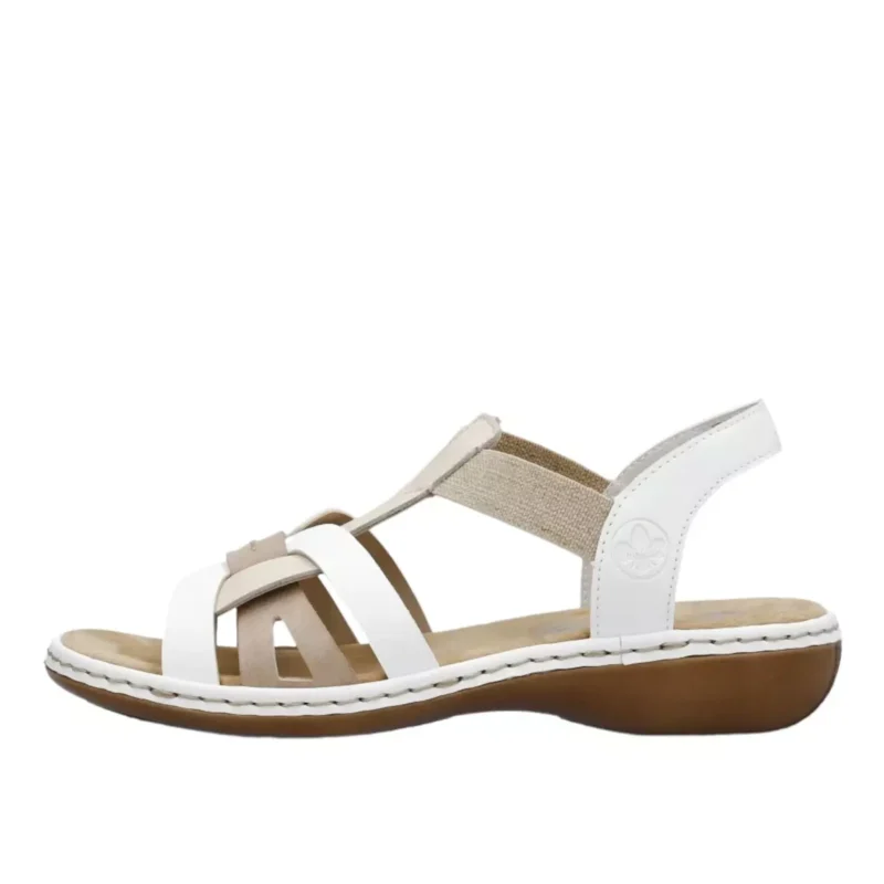 SANDAŁY RIEKER 65918/81 WEISS - obrazek 9