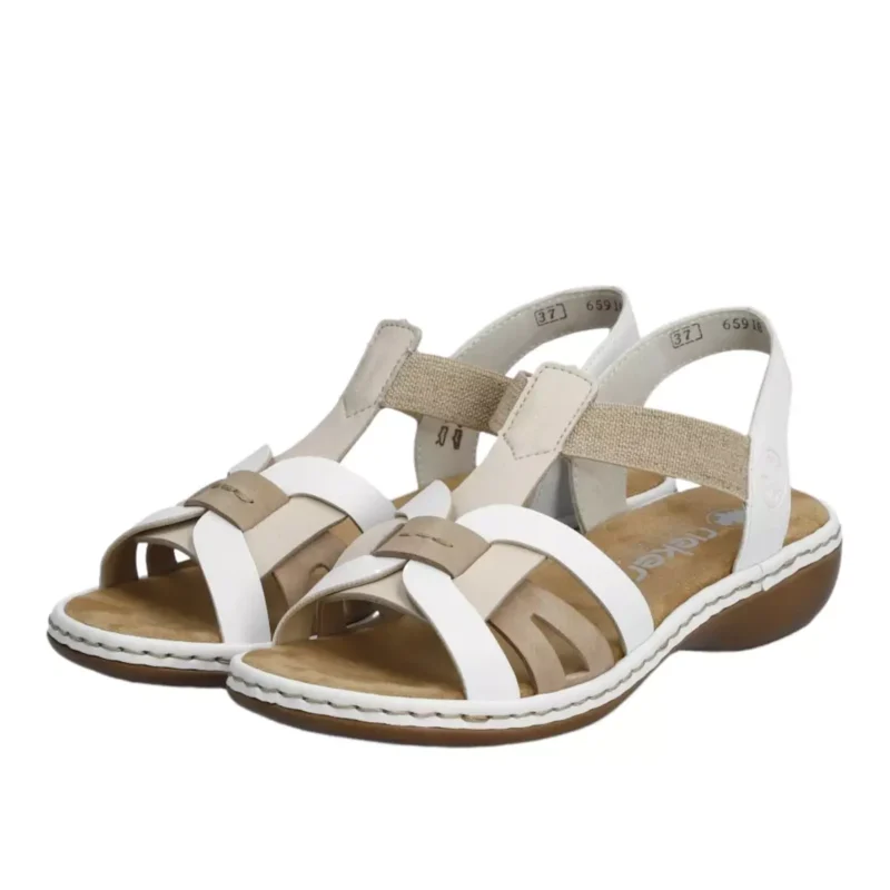 SANDAŁY RIEKER 65918/81 WEISS - obrazek 7