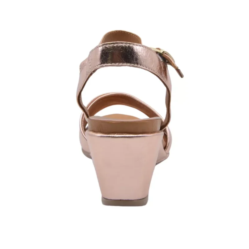 SANDAŁY LA STRADA 101.0162 METALIC ROSE GOLD - obrazek 2