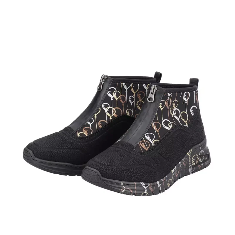 BOTKI RIEKER M4953/00 SCHWARZ - obrazek 2