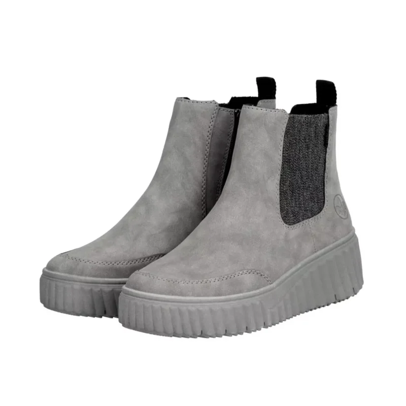 BOTKI RIEKER N2553/40 GRAU - obrazek 2