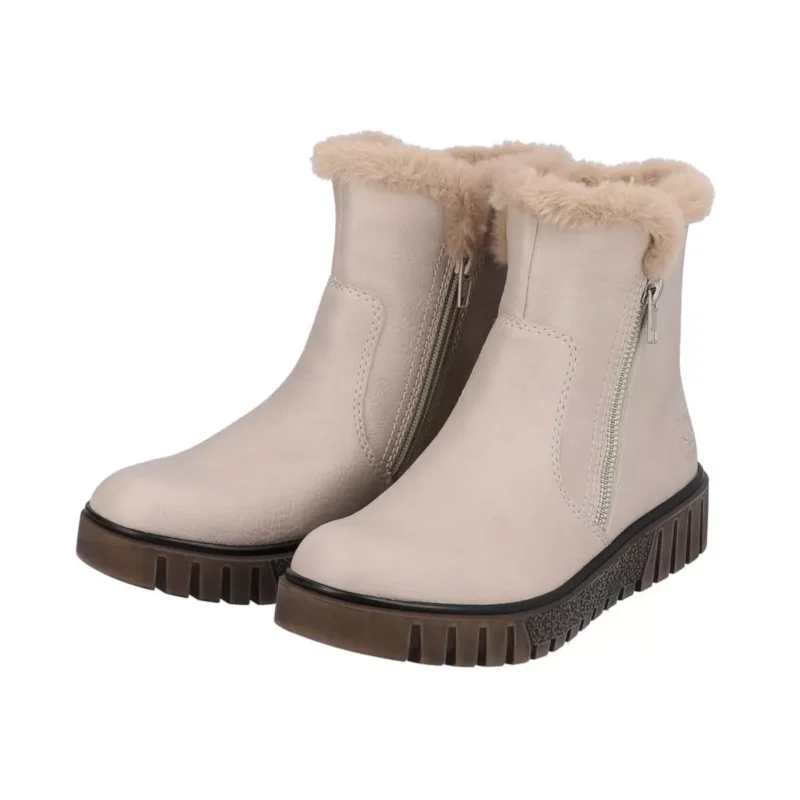 BOTKI RIEKER Y3481/60 BEIGE - obrazek 3