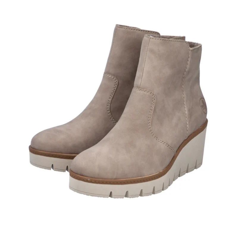 BOTKI RIEKER Y5065/64 BEIGE - obrazek 3