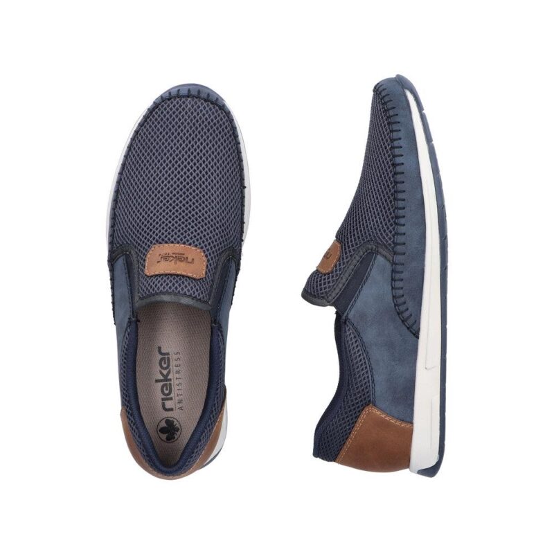 MOKASYNY RIEKER 11954/14 BLAU - obrazek 4