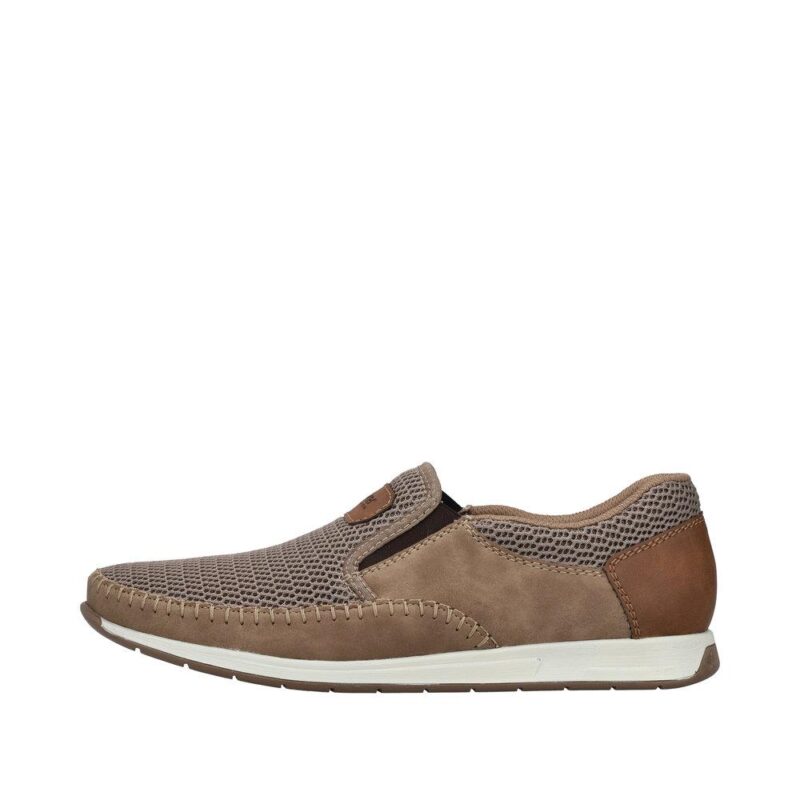 MOKASYNY RIEKER 11954/64 BEIGE - obrazek 8