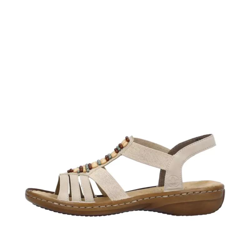SANDAŁY RIEKER 60851/62 BEIGE - obrazek 7