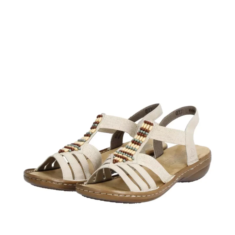 SANDAŁY RIEKER 60851/62 BEIGE - obrazek 4